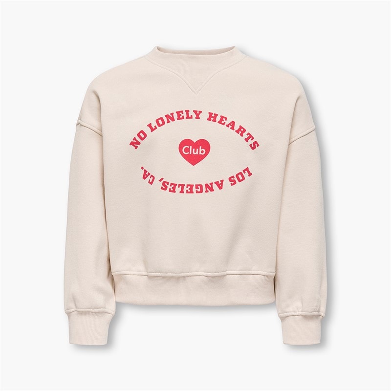 Only Girls Betina Sweatshirt Whitecap Gray