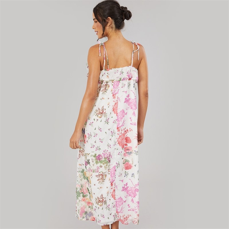 Only Womens Milla Strap Maxi Dress Cloud Dancer - Image 2