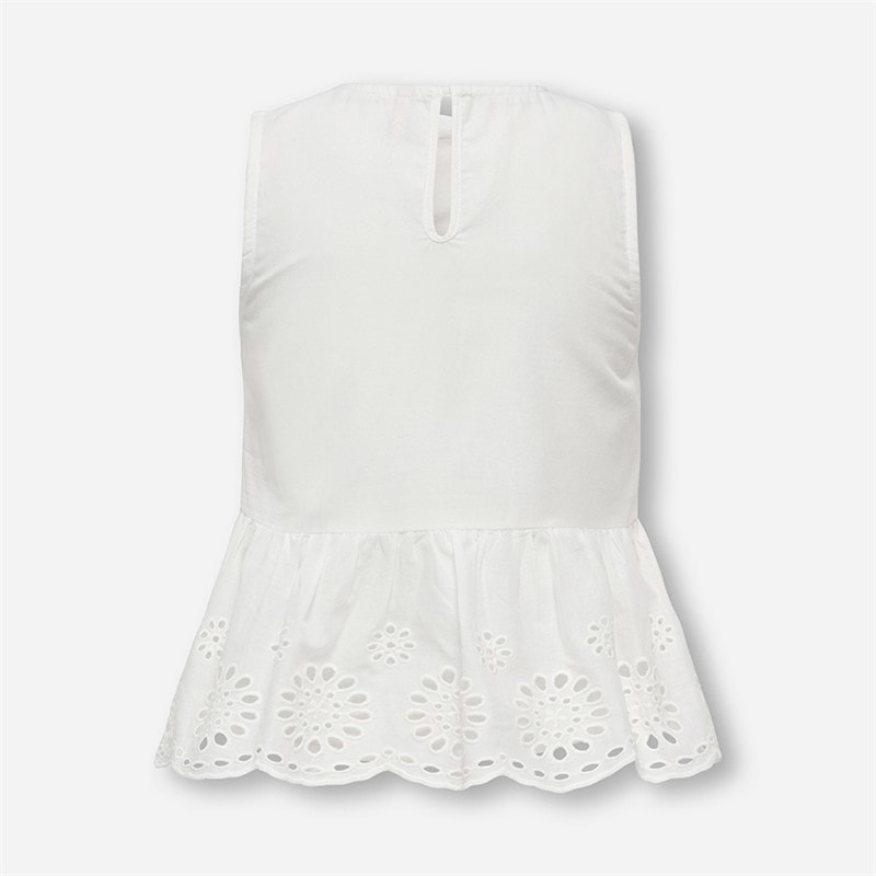 Only Girls Mini Bondi Life Top Cloud Dancer - Image 2