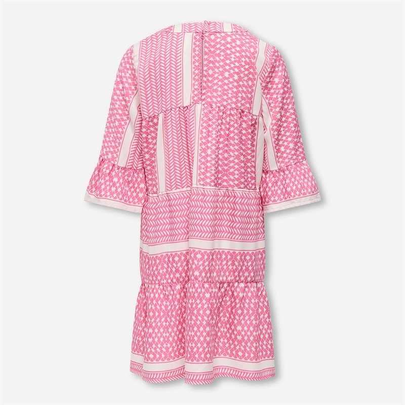 Only Girls Alberte Life Dress Fuchsia Pink - Image 2