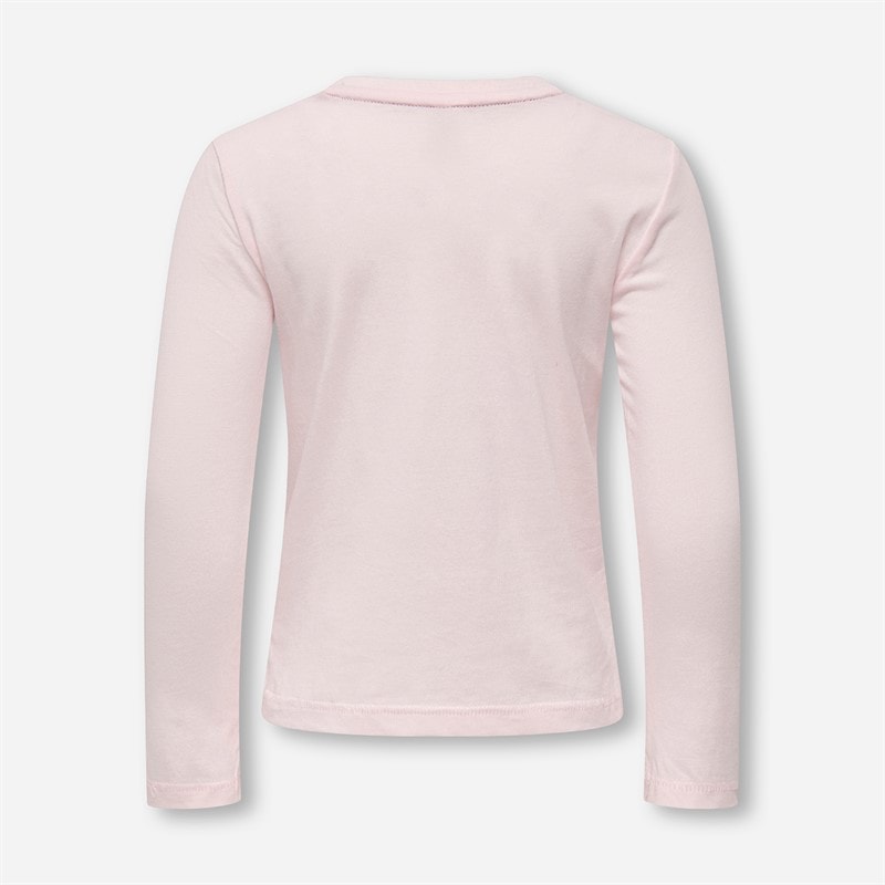 Only Girls Mini Lova Life T-Shirt Barely Pink - Image 2