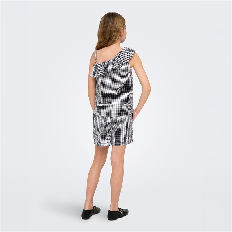 Only Girls Smilla One Shoulder Top Black - Image 3