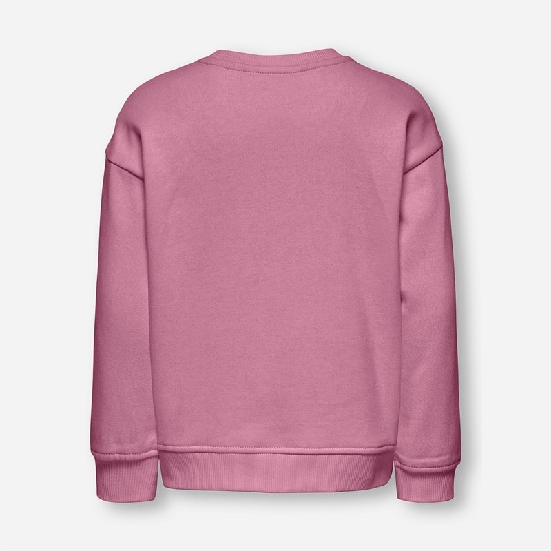 Only Girls Mini Gerbara Life Sweasthirt Mauve Orchid - Image 2