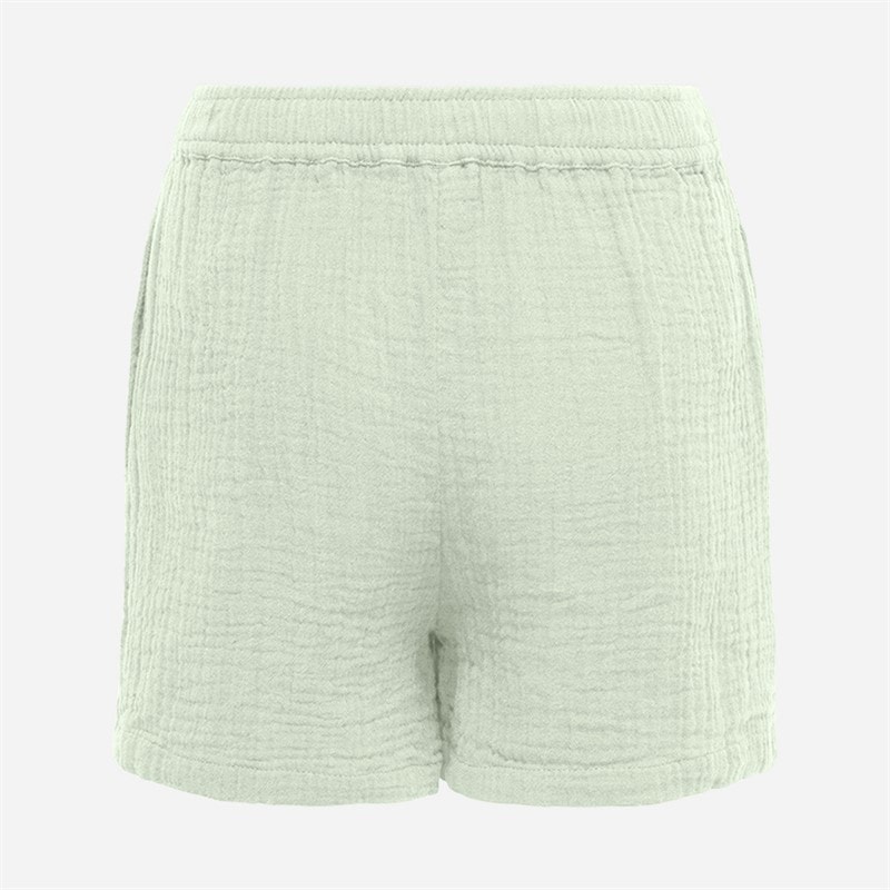 Only Girls Thyra Life String Shorts Aqua Foam - Image 2
