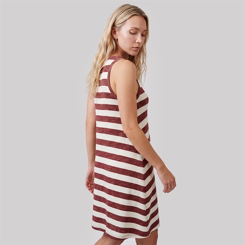 Only Womens Edea Short Sleeve Dress Ruby Wine - Image 2