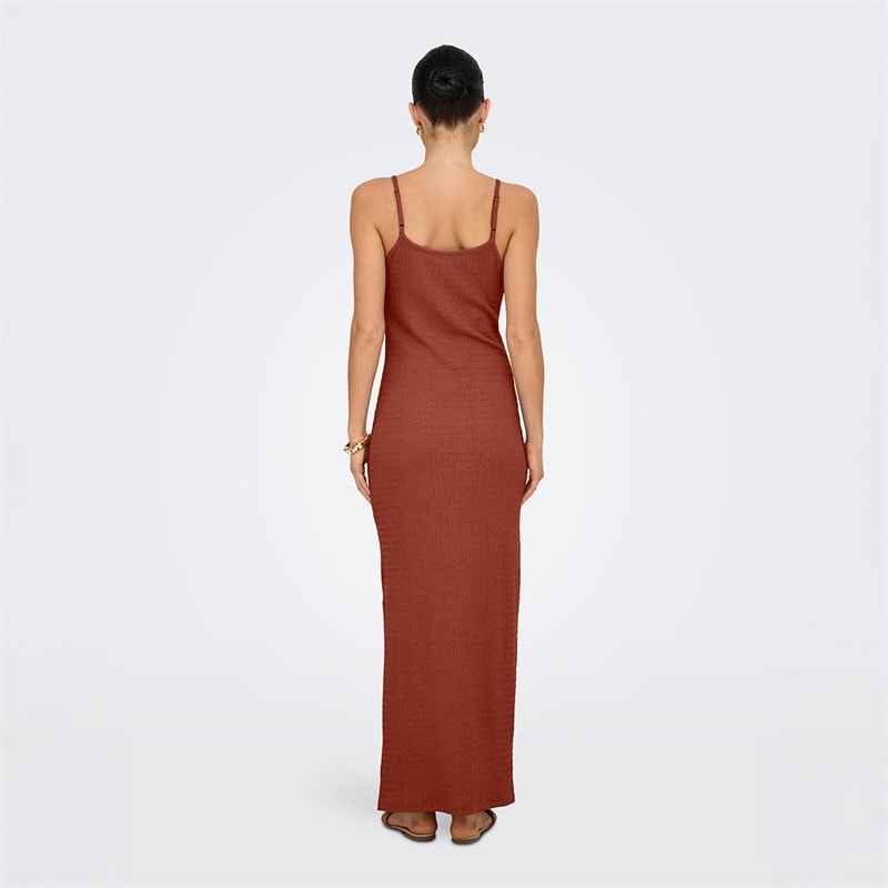 Only Womens Maxi Dress Roasted Russet - Image 2