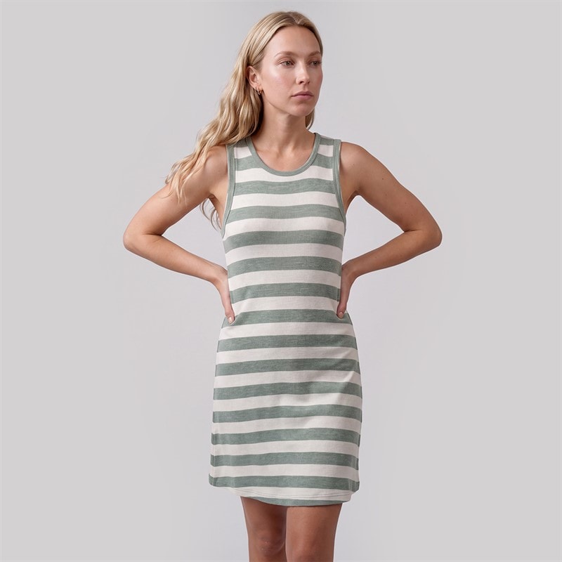 Only Womens Edea Short Sleeve Dress Chinois Green - Image 3