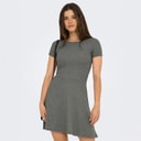 Only Womens Casi Cutline Dress Castor Gray