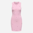 Only Womens Wilma Ribbed Dress Bleached Mauve