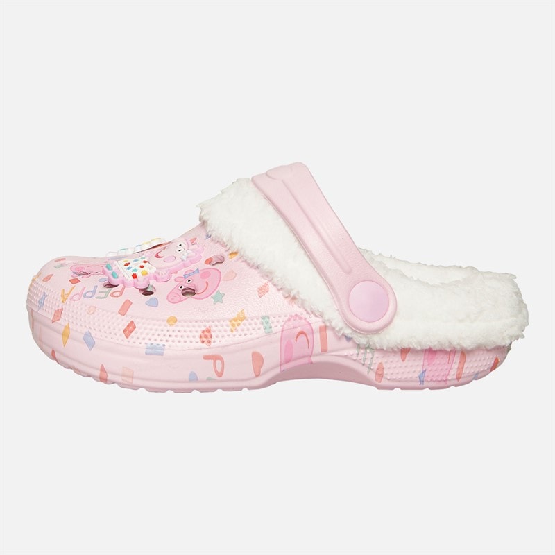 Peppa Pig Infant Girls Linky Fur Lined Clogs Pink/Multi - Image 2