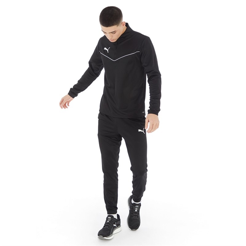 Puma Mens teamRISE Poly Training Track Pants Puma Black - Image 3