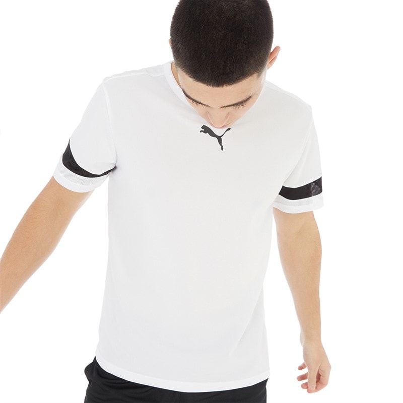 Puma Mens teamRISE Training Jersey White/Black - Image 1