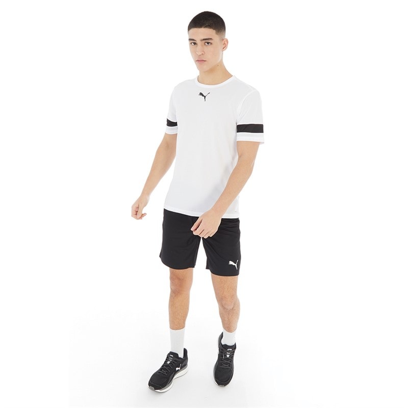 Puma Mens teamRISE Training Jersey White/Black - Image 3