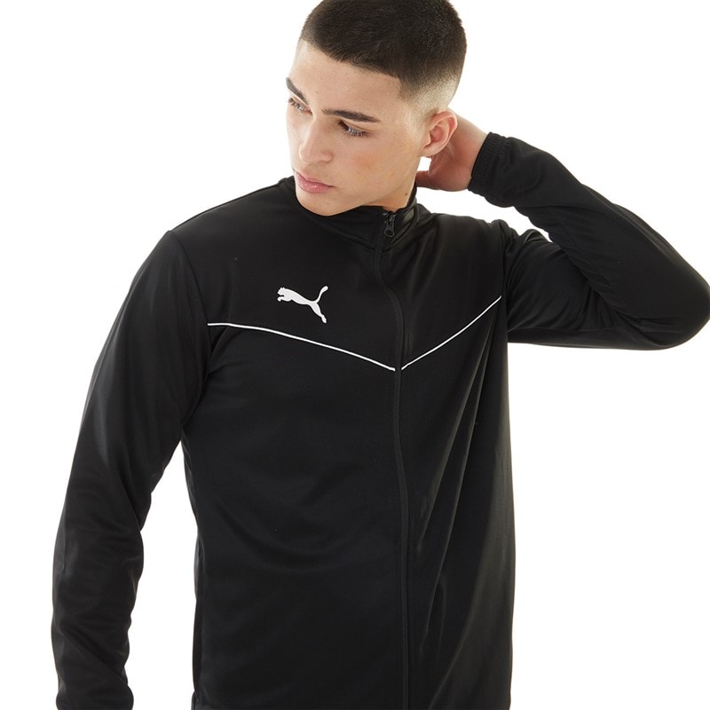 Puma Mens teamRISE Training Poly Track Jacket Puma Black/Puma White - Image 1