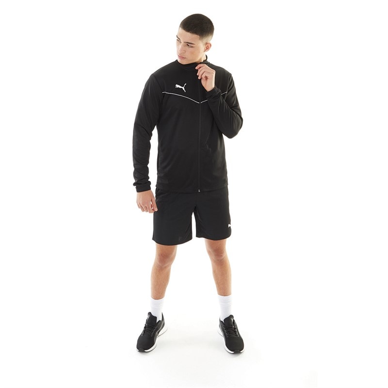 Puma Mens teamRISE Training Poly Track Jacket Puma Black/Puma White - Image 4