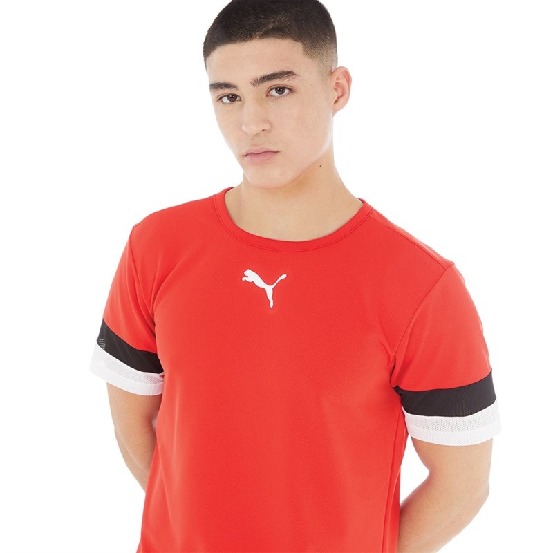Puma Mens teamRISE Training Jersey Puma Red/Puma Black/Puma White