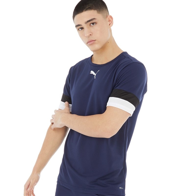 Puma Mens teamRISE Training Jersey Peacoat/Puma Black/Puma White - Image 1