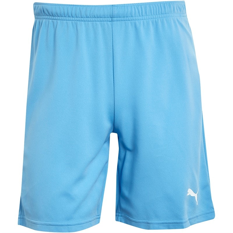 Puma Mens teamRISE Training Shorts Light Blue/Puma White - Image 3