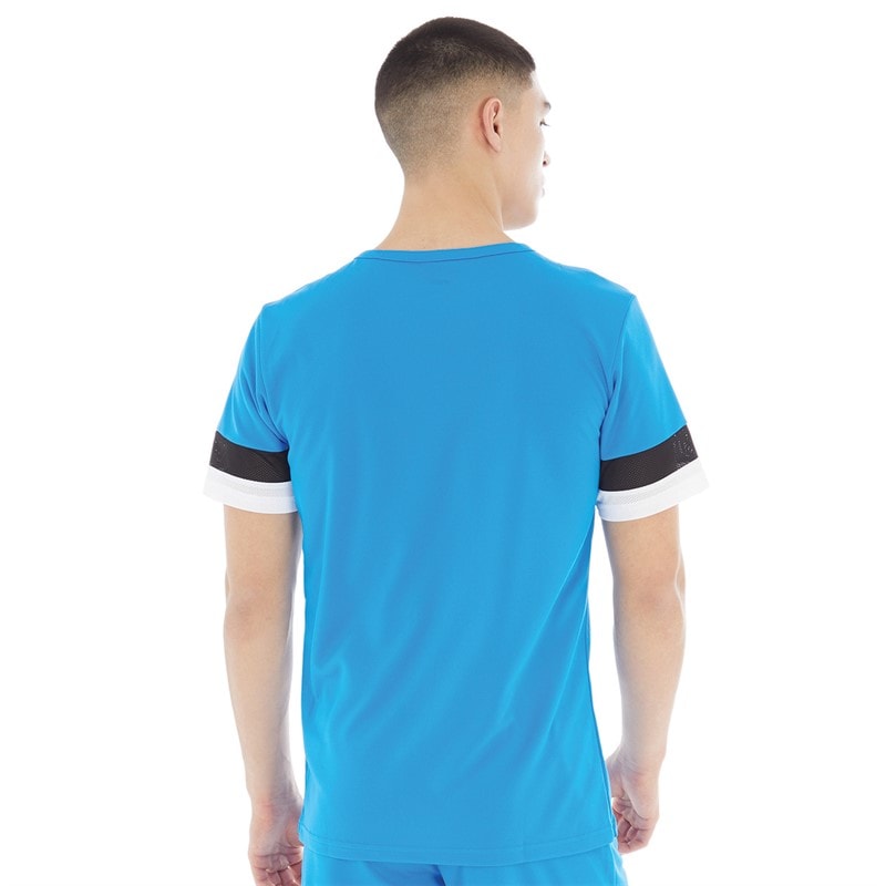 Puma Mens teamRISE Training Jersey Electric Blue Lemonade/Puma Black/Puma White - Image 2