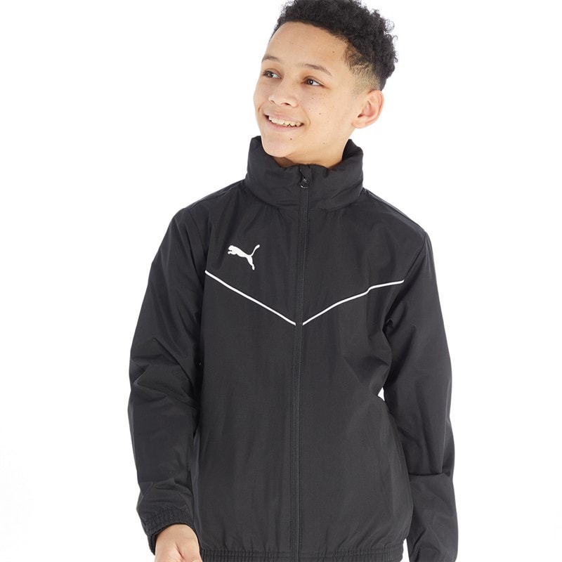 Puma Boys teamRISE All Weather Jacket Puma Black/Puma White - Image 1