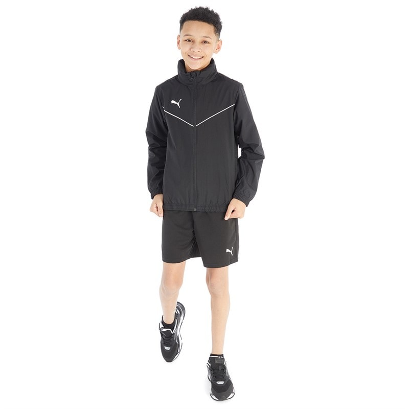 Puma Boys teamRISE All Weather Jacket Puma Black/Puma White - Image 5