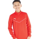 Puma Boys teamRISE Training 1/4 Zip Top Puma Red/Puma White