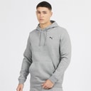 Puma Mens Essentials Small Logo Hoodie Medium Gray Heather
