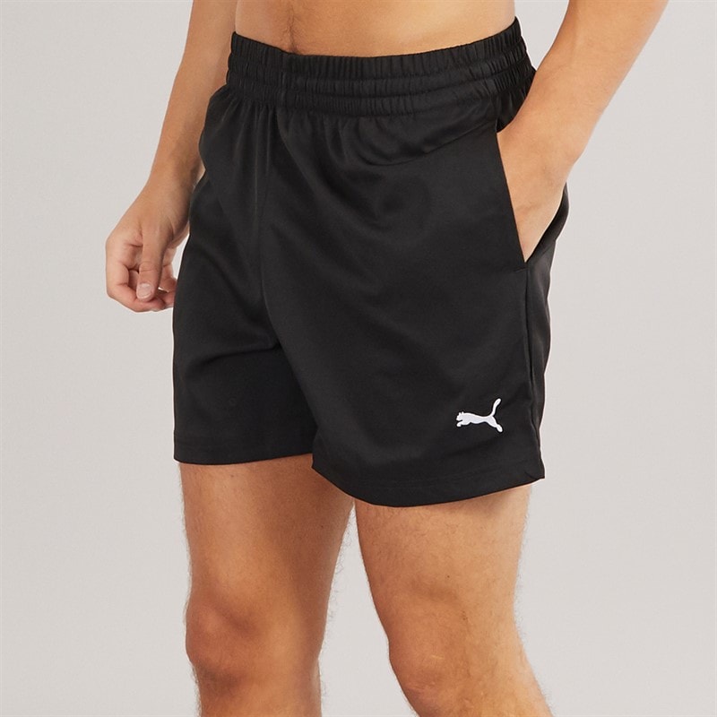 Puma Mens Essentials Small Logo 5 Inch Woven Shorts Puma Black - Image 2