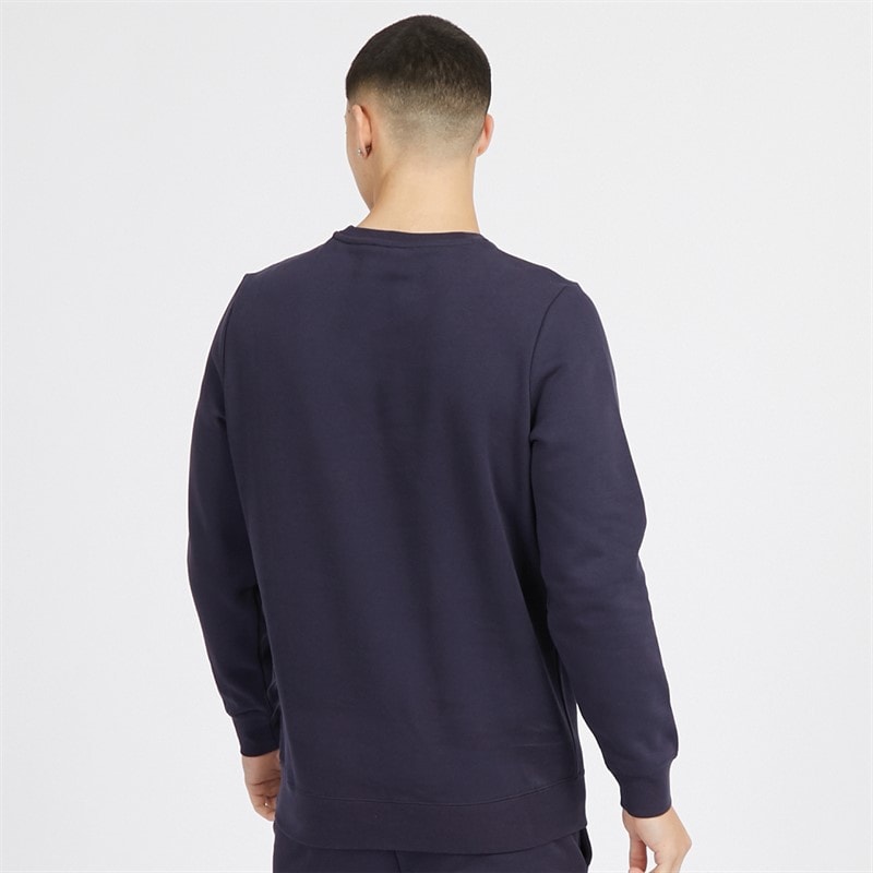 Puma Mens Essentials Small Logo Crew Sweatshirt New Navy - Image 2