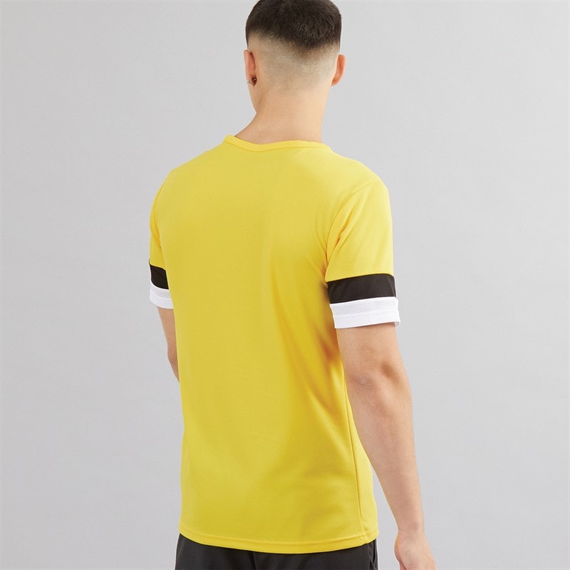 Puma Mens teamRISE Training Jersey Cyber Yellow/Puma Black/Puma White - Image 2