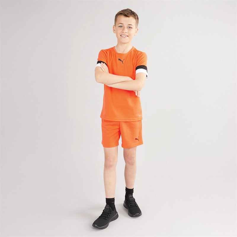 Puma Boys teamRISE Training Jersey Golden Poppy/Puma Black/Puma White - Image 3