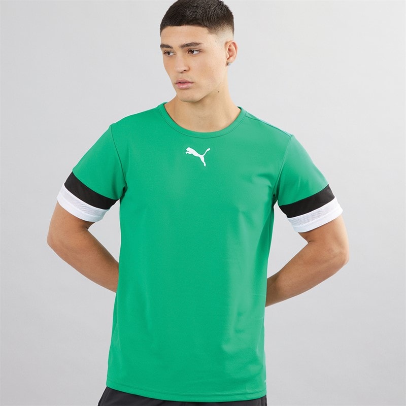 Puma Mens teamRISE Training Jersey Pepper Green/Puma Black/Puma White - Image 1