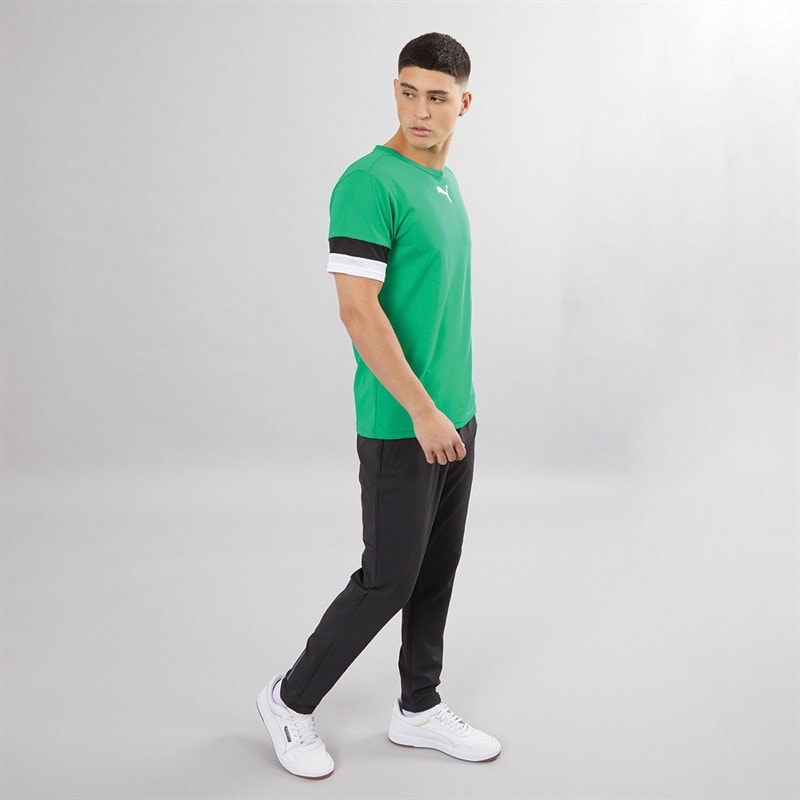 Puma Mens teamRISE Training Jersey Pepper Green/Puma Black/Puma White - Image 3