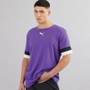 Puma Mens teamRISE Training Jersey Prism Violet/Puma Black/Puma White