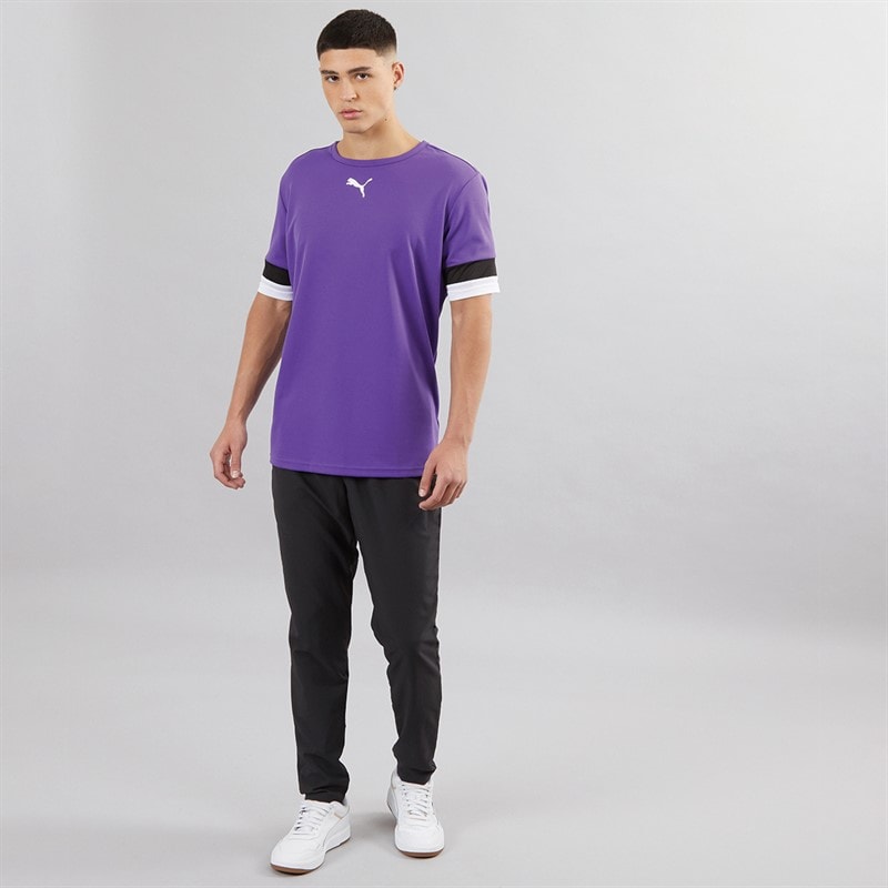 Puma Mens teamRISE Training Jersey Prism Violet/Puma Black/Puma White - Image 3