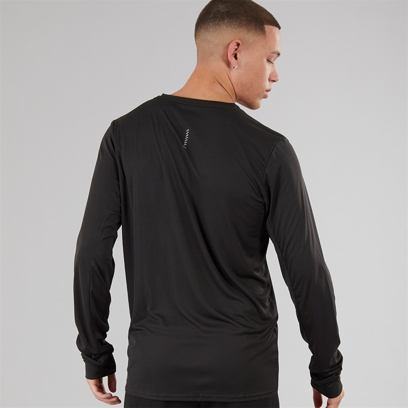 Puma Mens Run Favorite Long Sleeve Running Top Puma Black - Image 2