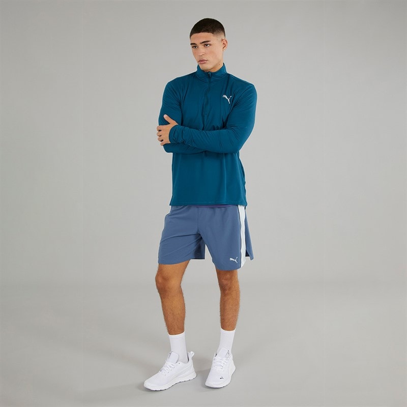 Puma Mens Run Favorite 1/4 Zip Running Top Ocean Tropic - Image 4