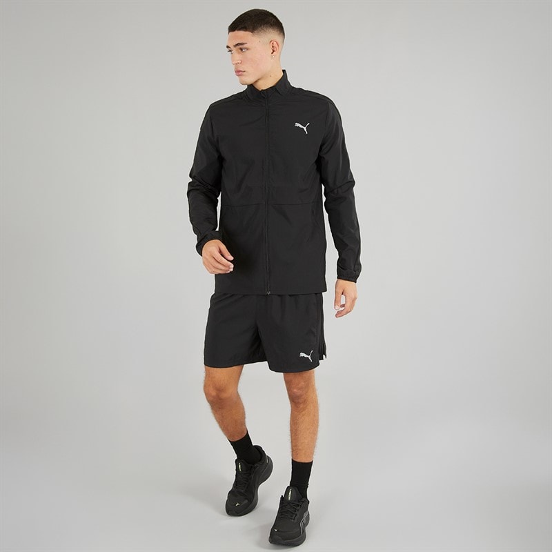 Puma Mens Run Favorite Woven Running Jacket Puma Black - Image 3
