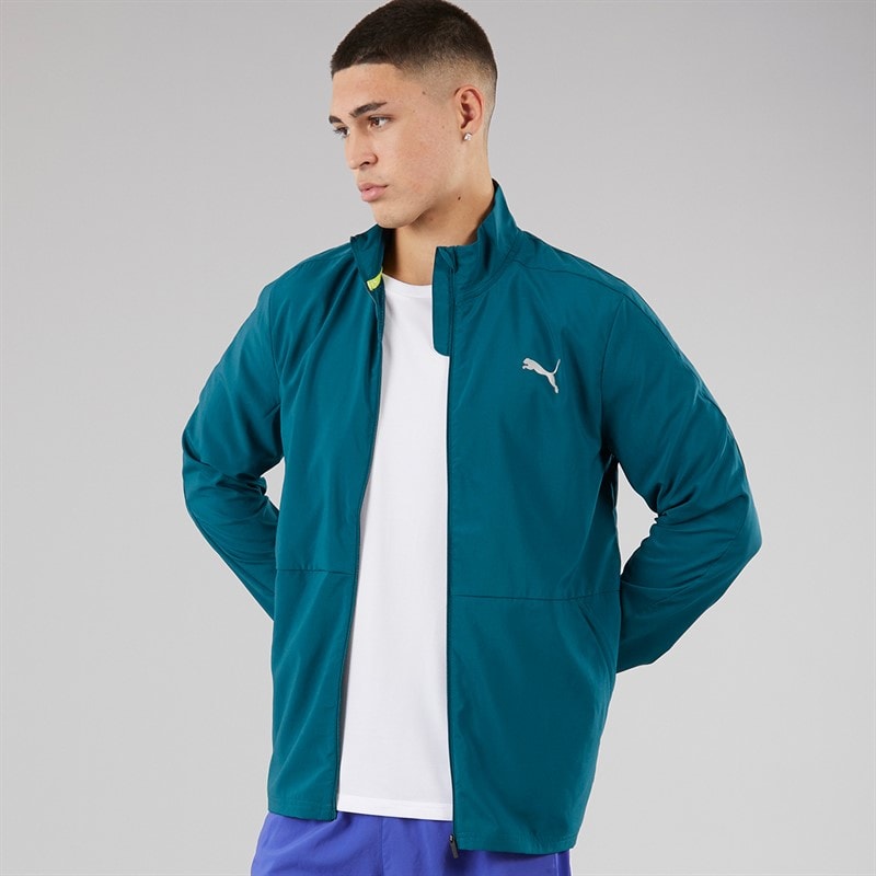 Puma Mens Run Favorite Woven Running Jacket Ocean Tropic