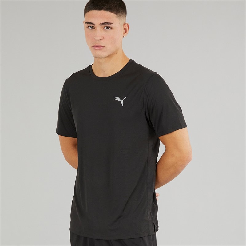 Puma Mens Run Favorite Velocity Running Top Puma Black - Image 1