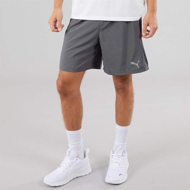 Puma Mens Run Favorite Velocity 7 Inch Running Shorts Galactic Gray - Image 1