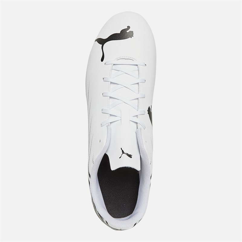 Puma Mens Attacanto II FG/AG Firm/Artificial Ground Football Boots Puma White/Puma Black - Image 4