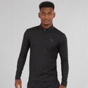 Puma Mens Training Slim Fit 1/4 Zip Puma Black