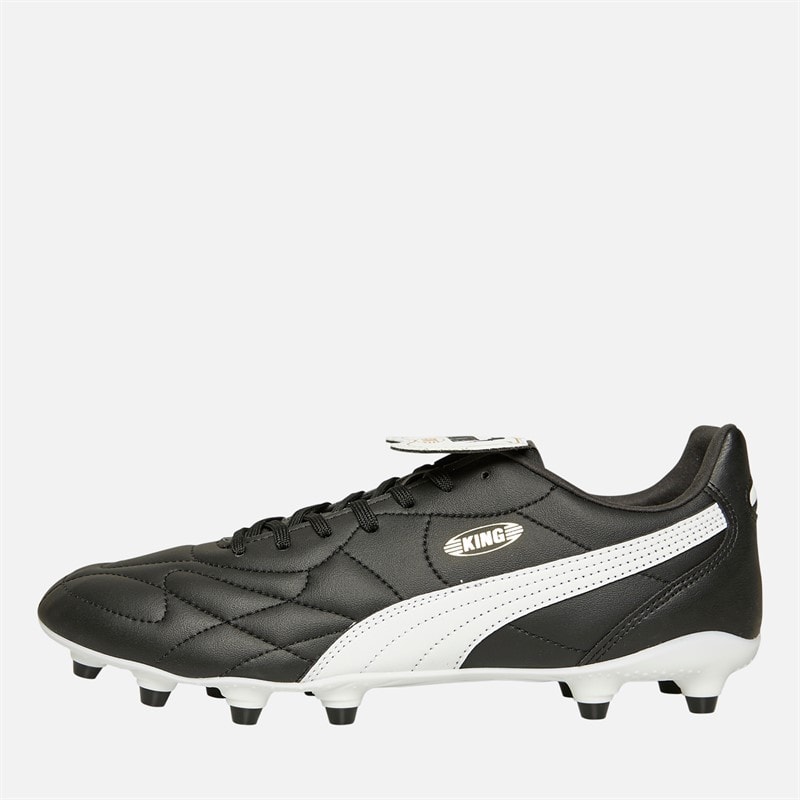 Puma Mens King Top FG/AG Firm/Artificial Ground Football Boots Black/White - Image 1