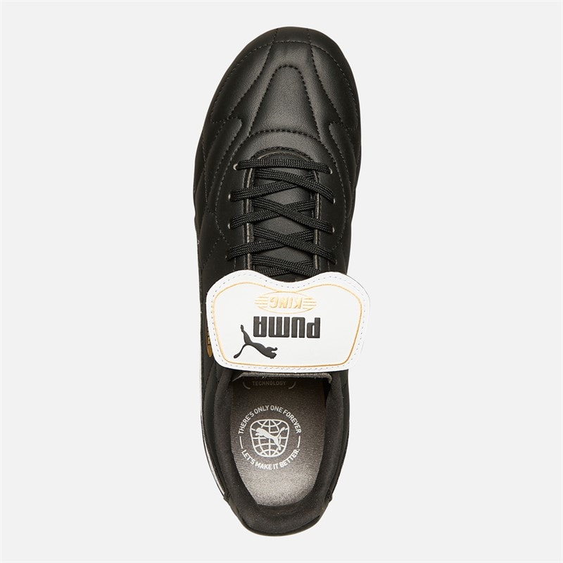 Puma Mens King Top FG/AG Firm/Artificial Ground Football Boots Black/White - Image 4