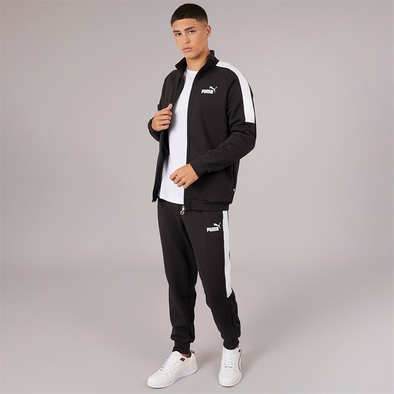 Puma Mens Essentials Tracksuit Puma Black - Image 1