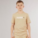 Puma Boys Graphic T-Shirt Putty