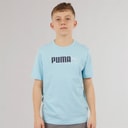Puma Boys Graphic T-Shirt Aqua