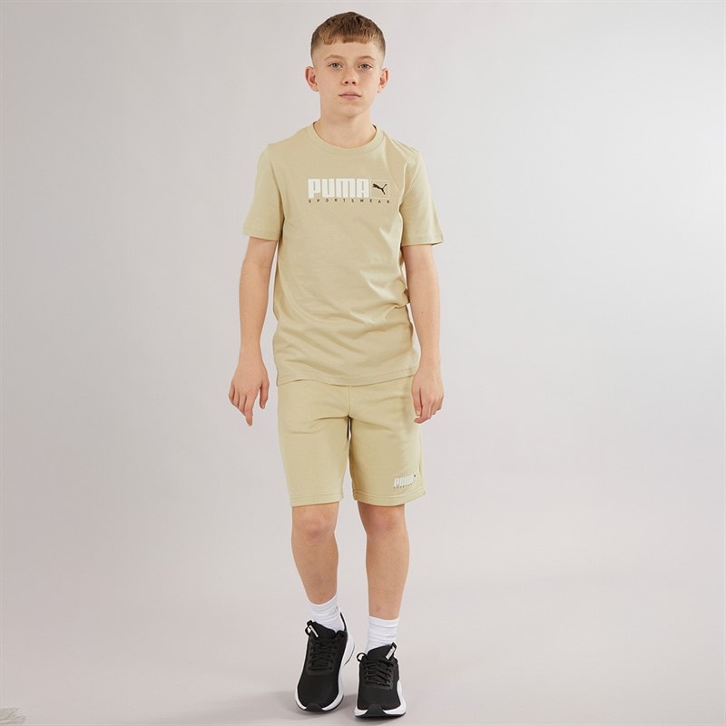 Puma Boys Graphic Shorts Putty - Image 3