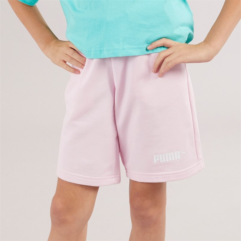 Puma Girls Graphic Shorts Pink